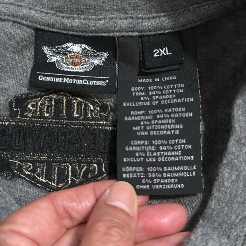 Harley-Davidson Embroidered Patch Long Sleeve Str… - image 8